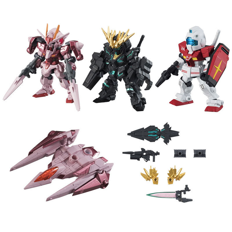 Bandai Gashapon Mobile Suit Ensemble (MSE) Gundam RX-78-2 Strike Hi-Nu Wing Astray ZZ Barbatos