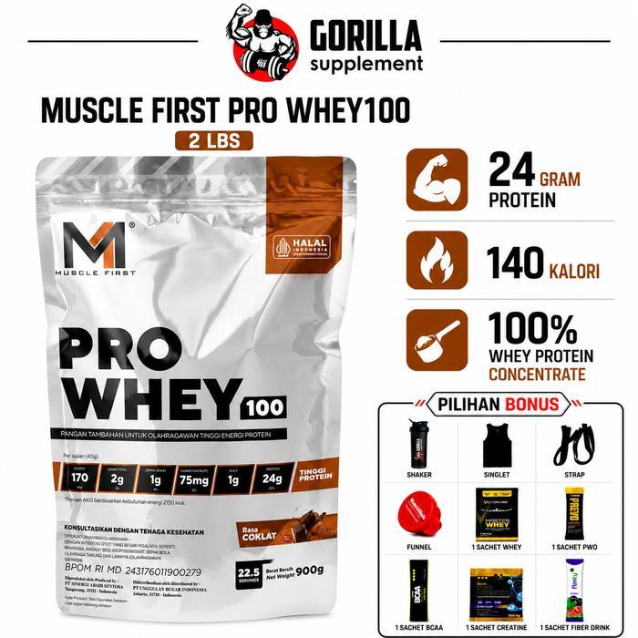 MuscleFirst PRO WHEY 100 2lbs Muscle First 100% Whey Protein