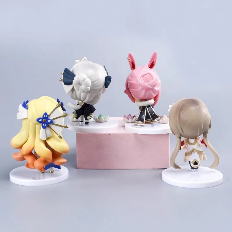 Honkai Impact 3 Q Version Dolls Anime Figure Rita Rossweisse Yae Sakura Raiden Mei Kiana Kaslana