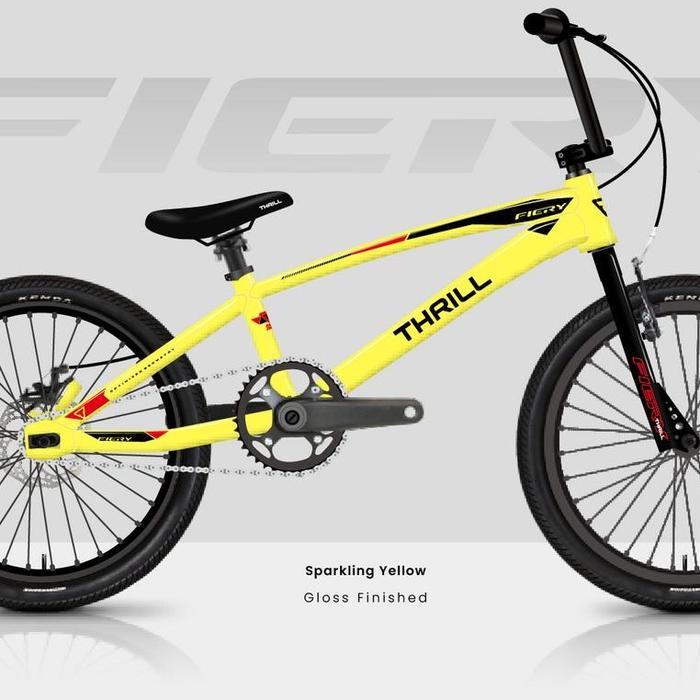 SEPEDA BMX THRILL FIERY PRO & PRO XL SEPEDA ANAK REMAJA DEWASA - Yellow, Pro XL