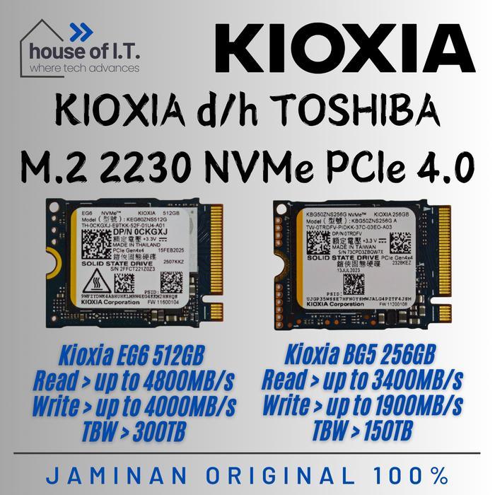 SSD NVMe 2230 256GB NVMe 512GB 2230