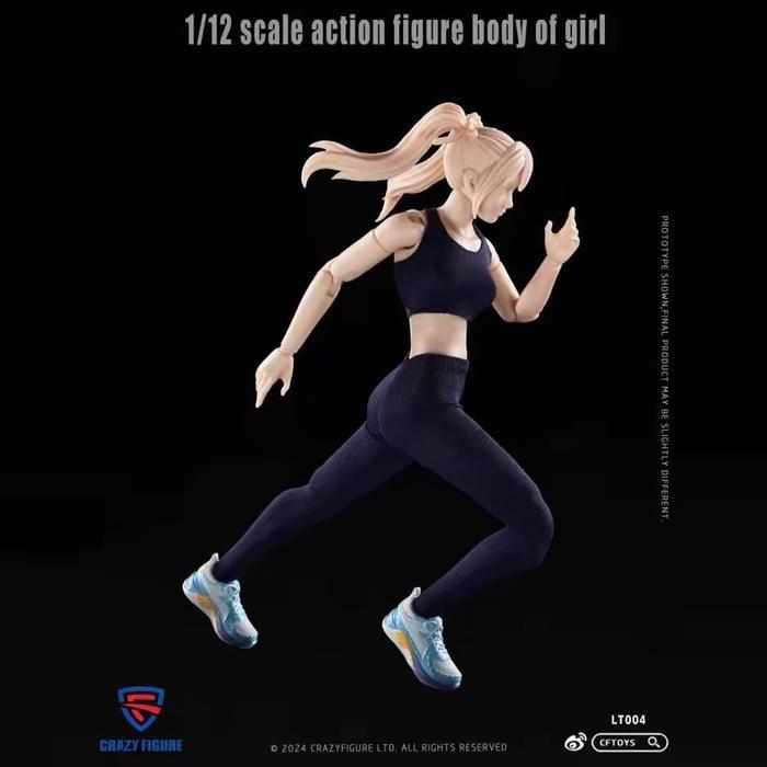 Crazy Figure 1/12 Scale Action Figure Female Girl LT004 -