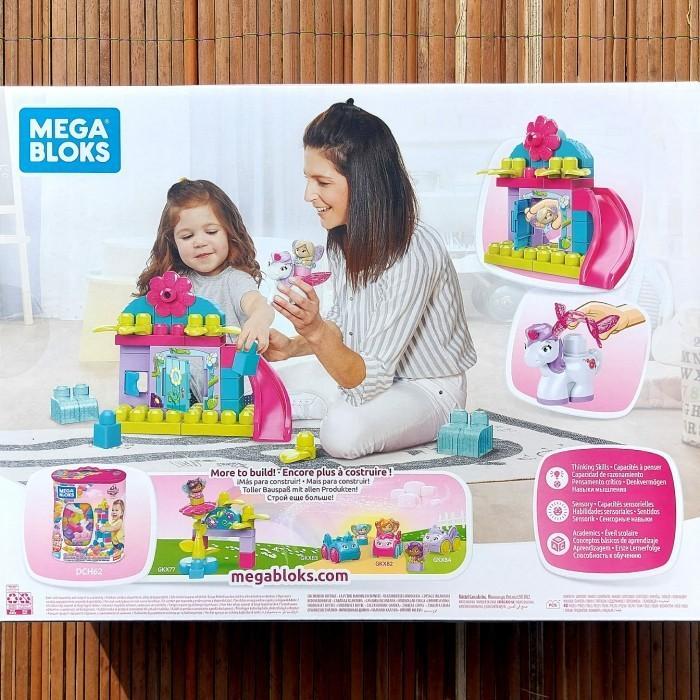 MEGA BLOKS FLOWER FAIRIES ENCHANTED COTTAGE PLAY SET FIRST BUILDER