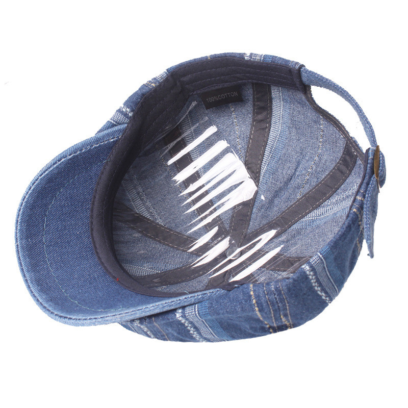 Denim Octagonal Cap Artistic Youth Beret Women British Retro Gatsby Newsboy Cap Men's Painter Hat