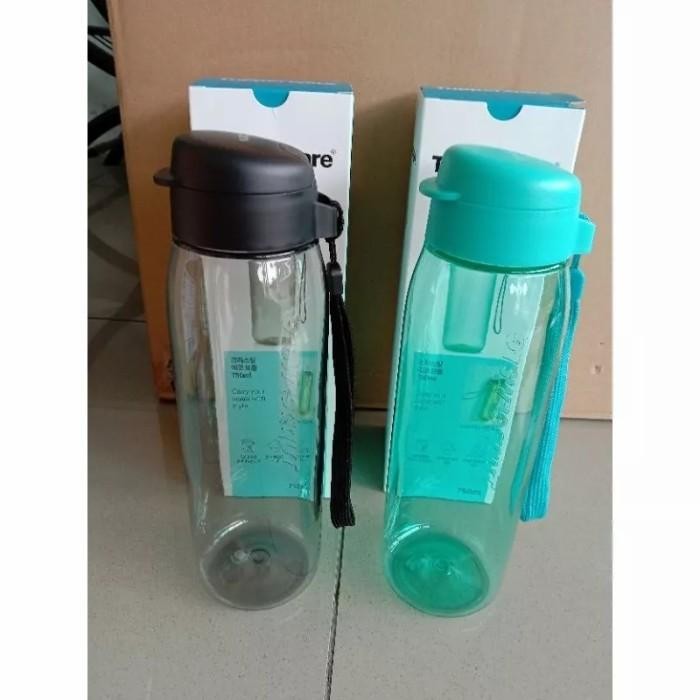 Botol minum tupperware h2go 750ml straw h 2go