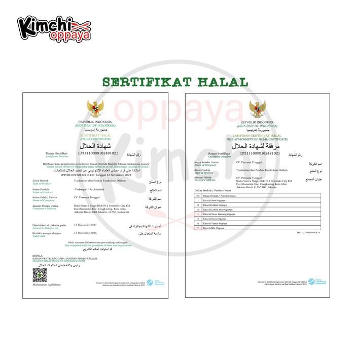 

Mamiseler45 - Kimchi Oppaya Fresh Korea 500G - Makanan Korea Halal Authentic Semua Varian