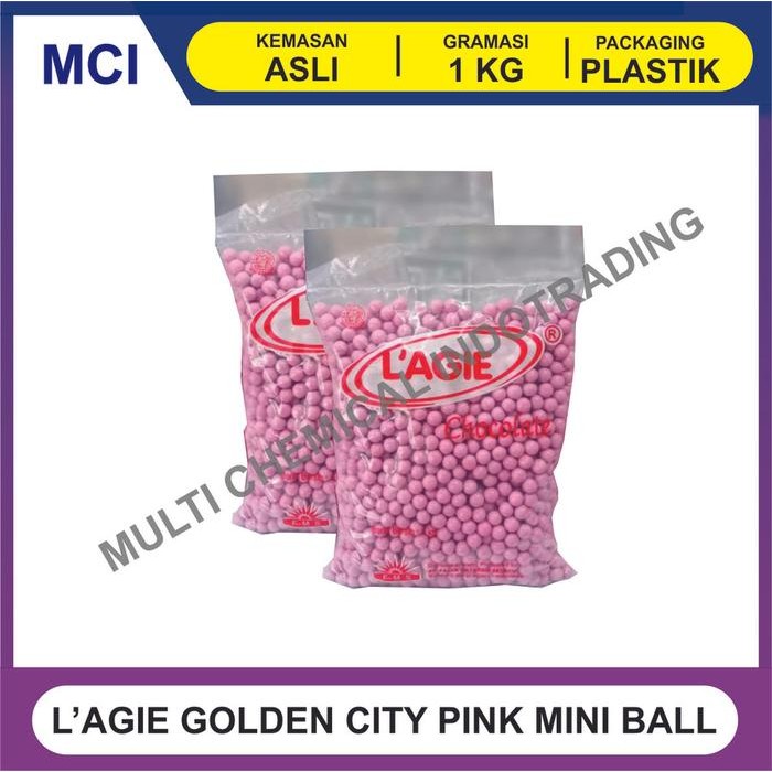 

best seller] LAGIE GOLDEN CITY MINI PINK MERAH MUDA 1 KG - 1 DUS 6 PCS
