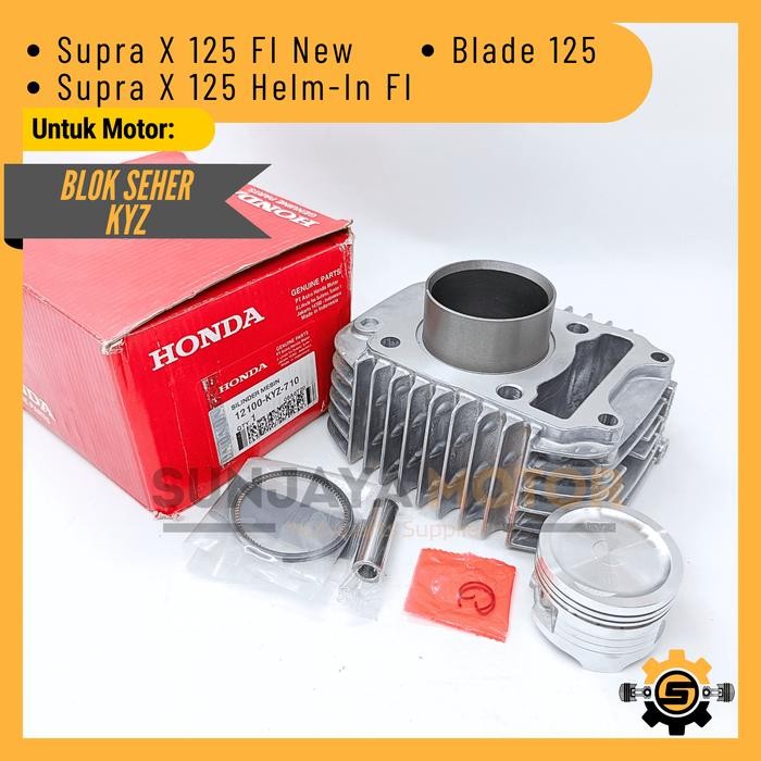 Block Boring Silinder Kualitas Original Honda Kyz Blok Seher Supra X 125 Fi New Blade 125 Ori Ahm