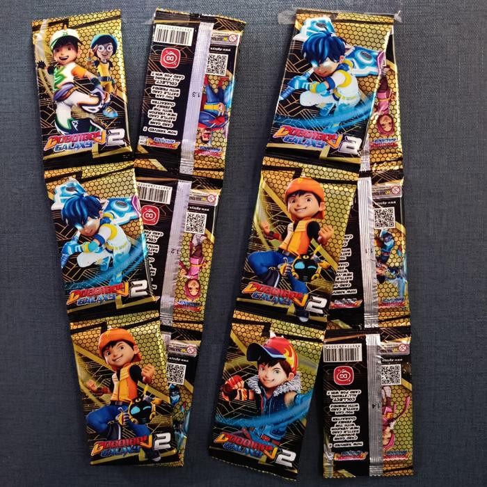 PAKET 12 PCS KARTU BOBOIBOY GALAXY TRADING CARD (ISI 10 KARTU) MAINAN KOLEKSI ANAK