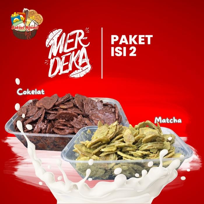 

BAKOEL NGEMIL PAKET 2BOX KERIPIK PISANG LUMER KRIPIK 500 GRAM