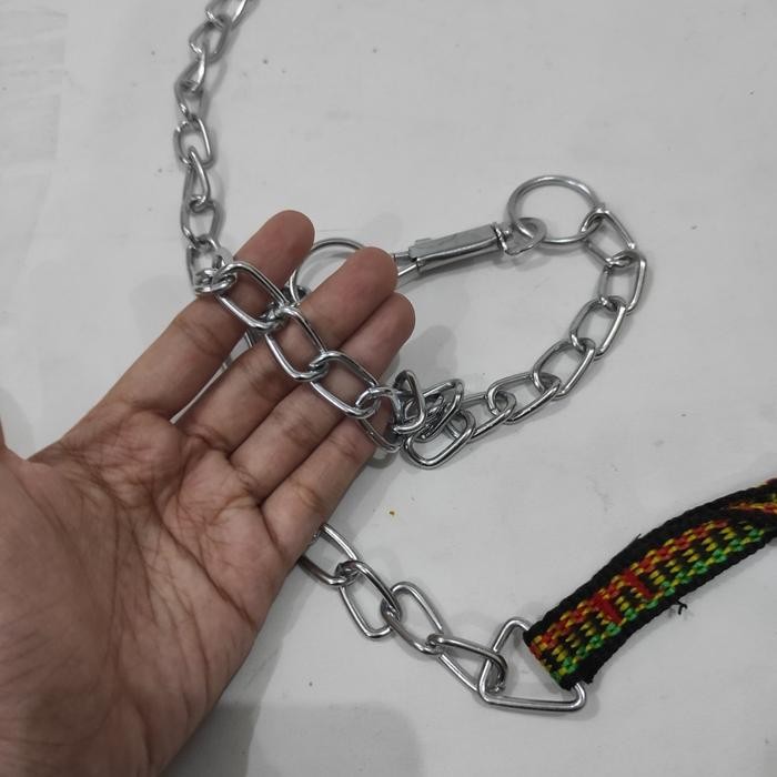 Rantai Anjing Besar Dog Chain Chrome Stainless
