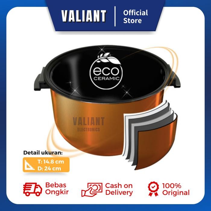 Panci Magic Com Yongma Wing / Inner Pot Eco Ceramic 2 Liter Wing