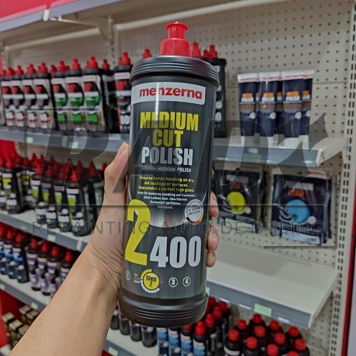 Menzerna Medium Cut Polish 2400 1L - Obat Poles Mobil Step 2