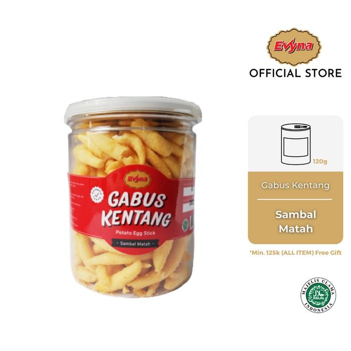 

Evyna Potato Egg Stick Sambal Matah Telur Gabus Kentang 120GR