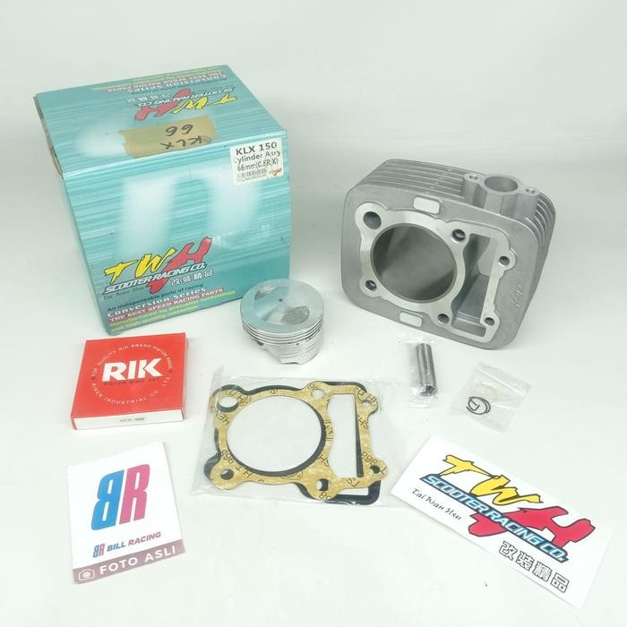 Blok Klx 66 Mm Twh Bore Up Kawasaki Block Cylinder Piston Klx150 Kit