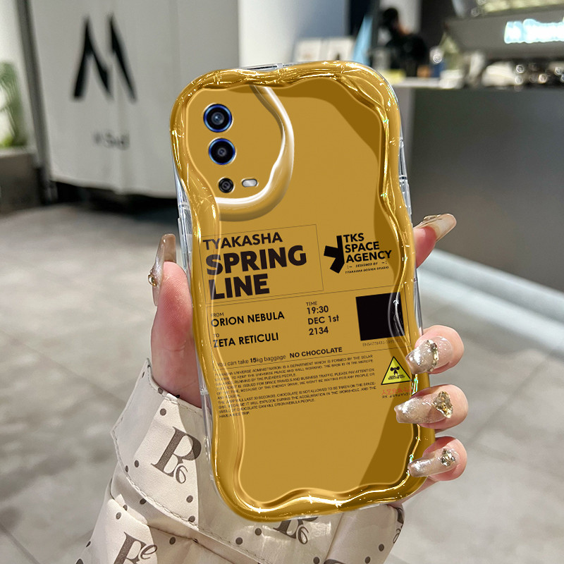 Casing Hp Untuk OPPO A55 4G Case Casing Kepala kartun kode batang pole Kasing HP Kesing Silikon Soft