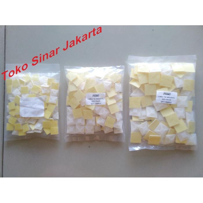 

Tie Mount Cable Dudukan Duduk Kabel Tali Ties Tis Cable Pengikat Ikat Pengait Kait Tempel Timon Hold