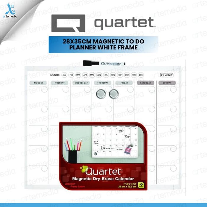 

Quartet 28x35cm Magnetic To Do Planner White Frame