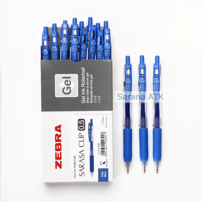 

Zebra Sarasa Clip JAPAN 0.5MM Gel Ink Rollerball Pale Blue