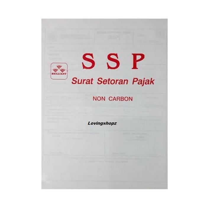 

Buku Surat Setoran Pajak/SSP untuk Pembayaran Pajak