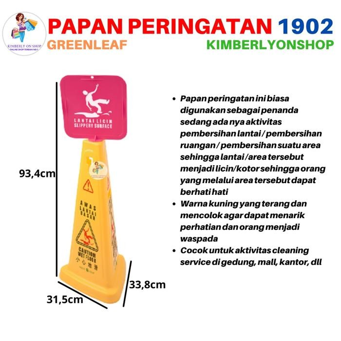 

OS609 SIGN FLOOR PAPAN PERINGATAN AWAS HATI HATI LICIN BASAH 1902 GREE