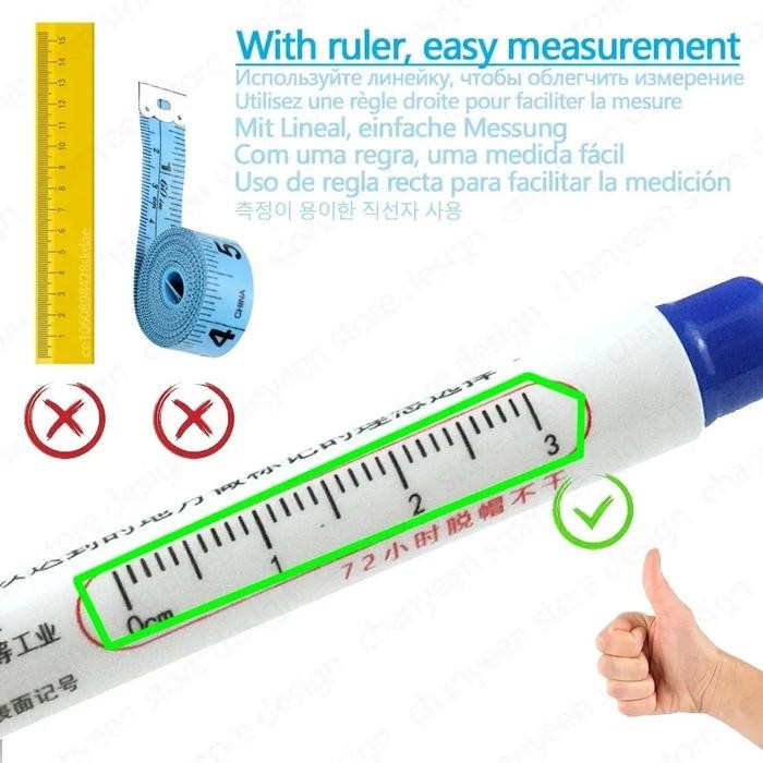 

5Pcs Spidol Marker Warna 20Mm Penanda Kepala Panjang Pulpen Spidol Kepala Panjang Nib Marker Utk