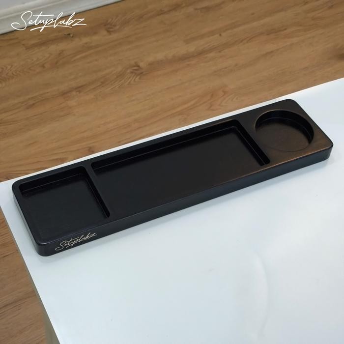 

Setuplabz Wooden Tray Desk / Organizer Meja / Desk Storage / Tray Kayu / Medium Tray - Black
