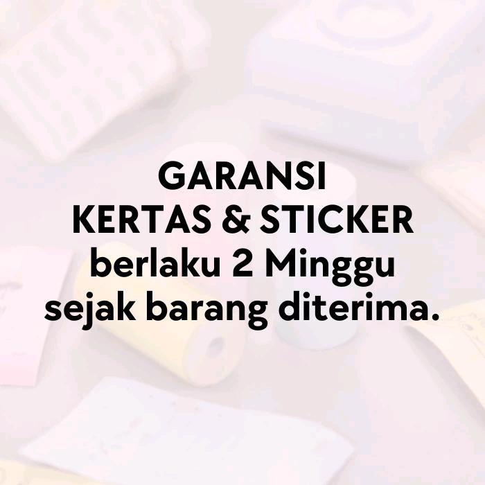 Paperang Original White Sticker 57X30 P1 P2 P2S