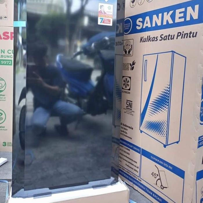 Sanken Kulkas Satu Pintu Warna Black - Produk dengan Spesifikasi Sekarang Tersedia
