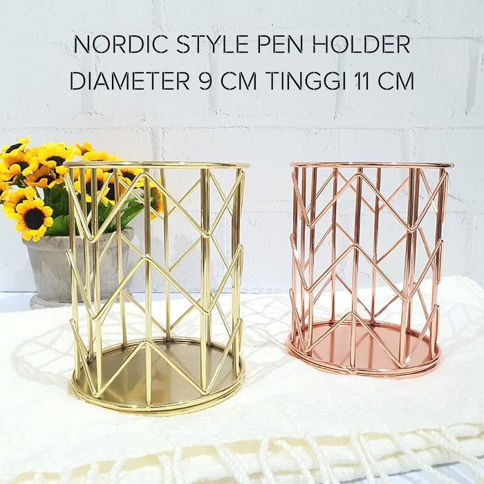 

Promo! Nordic Aesthetic Pen Holder Tempat Stationery Minimalis