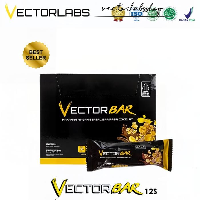 Vectorlabs Protein Bar 1 Box 12 Sachet Vectorbar Snack CoklaProtein