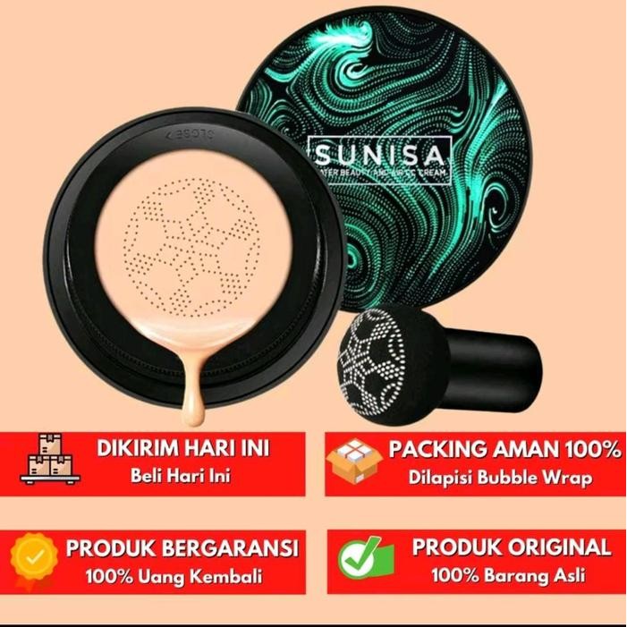 Pilihan- Sunisa Natural Air Cushion Bedak Sunisa Cushion Waterproof Original Bb Cream Cc