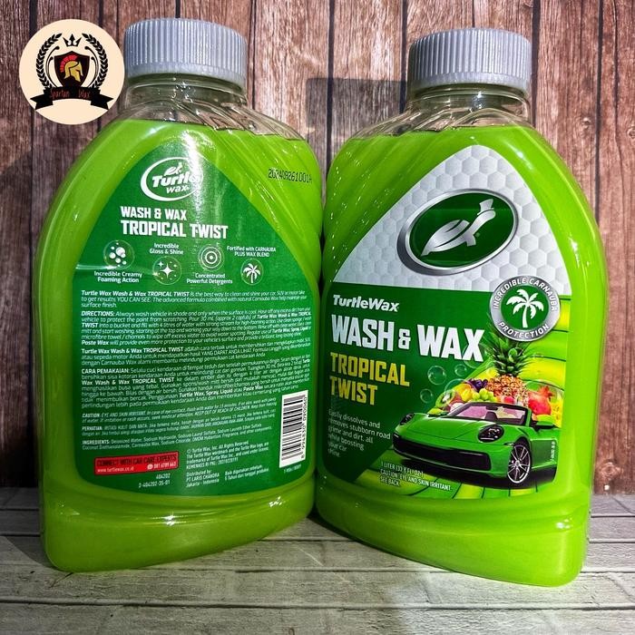 Terbaik Shampo Mobil Motor Turtle Wax 1 Liter / Turtle Wax Wash & Wax Tropical Twist 1 Liter 100%