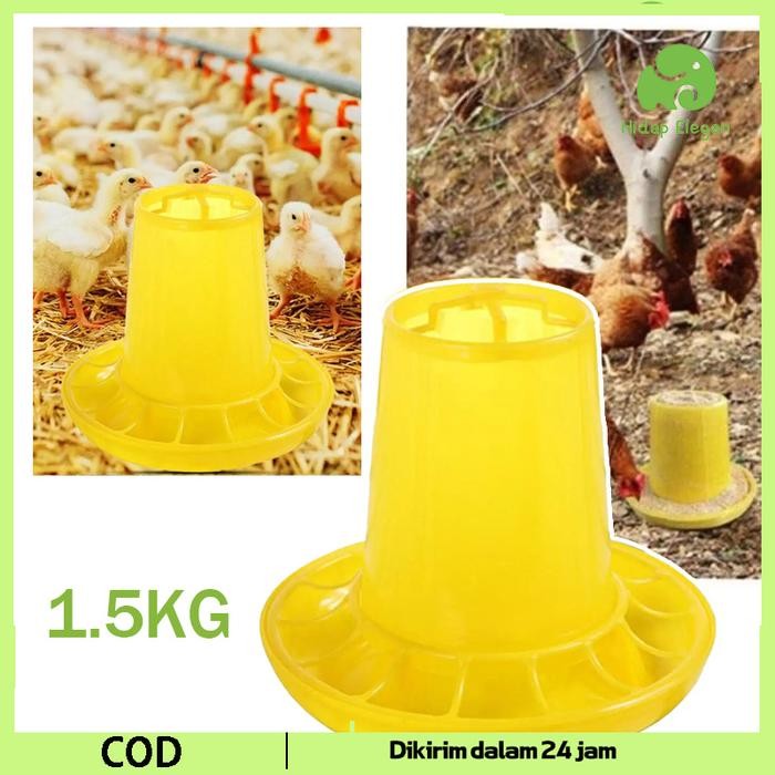 Wadah Pakan Ayam Anti Tumpah Super Feeder Ember Pakan Ayam Tempat Pakan Ayam Anti Tumpah