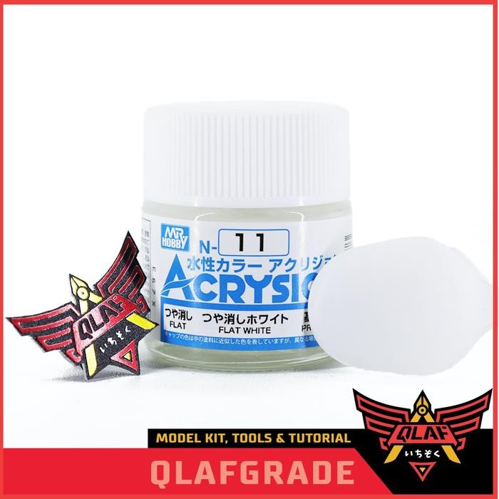 

MR ACRYSION FLAT WHITE N11 CAT ACRYLIC