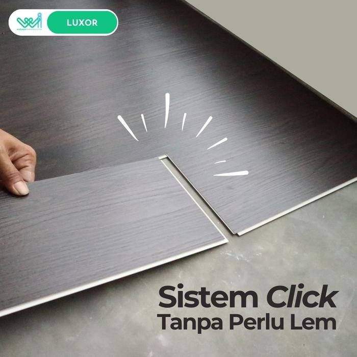 Lantai SPC Vinyl Klik Tanpa Lem - LUXOR - Click System Flooring - Plank SPC Lantai Kayu SPC 5mm