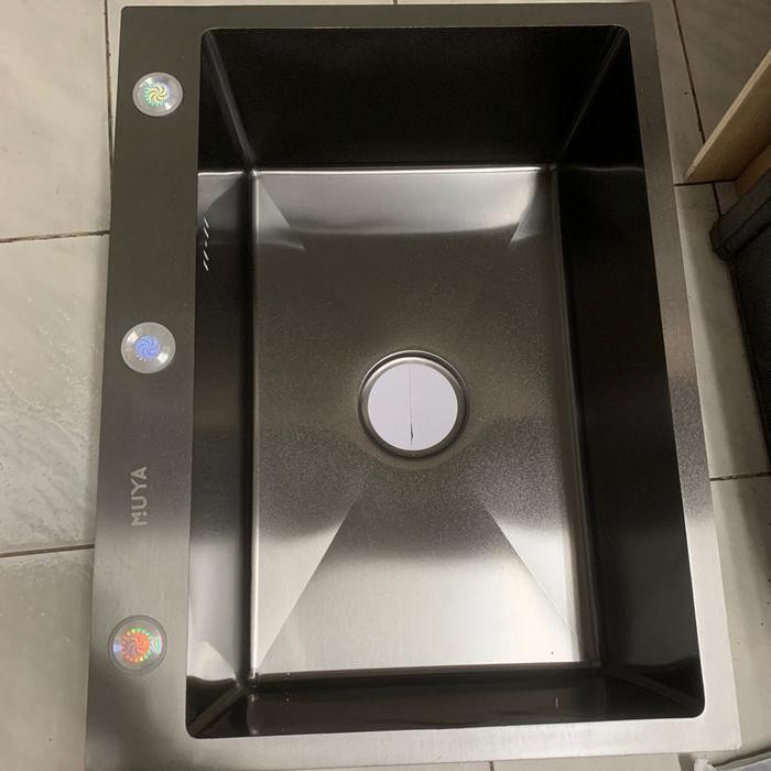 KITCHEN SINK 6045 HITAM / BAK CUCI PIRING 6045 HITAM / SINK CUCI PIRING HITAM 6045 MINIMALIST