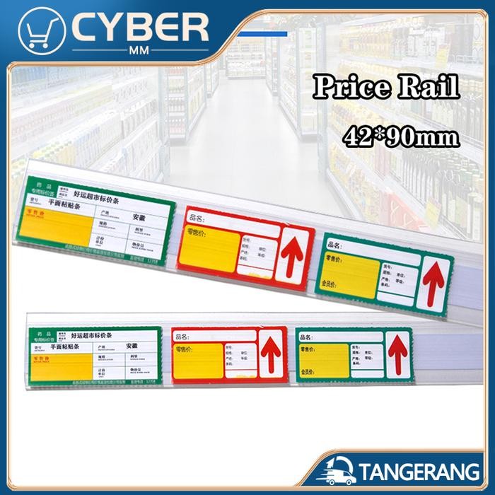 

New 42*900MMPrice Tag/Price Rail/Label Harga Type Jepit
