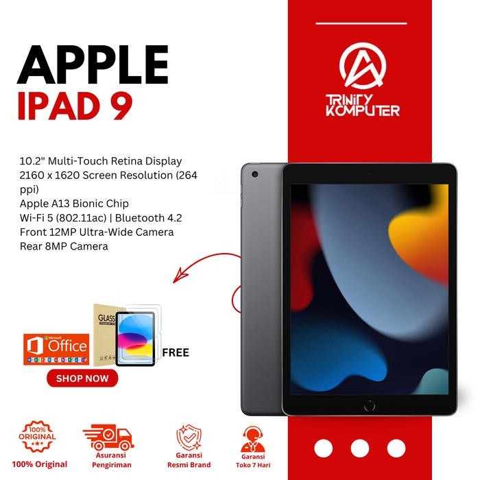 Pilihan- Apple Ipad 9 Wifi Garansi Resmi 10,2"