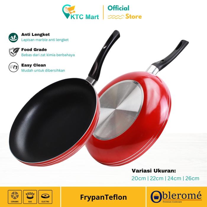 KTCmart - TAJIMAWA Frypan 22 cm / Teflon Goreng / Teflon Masak