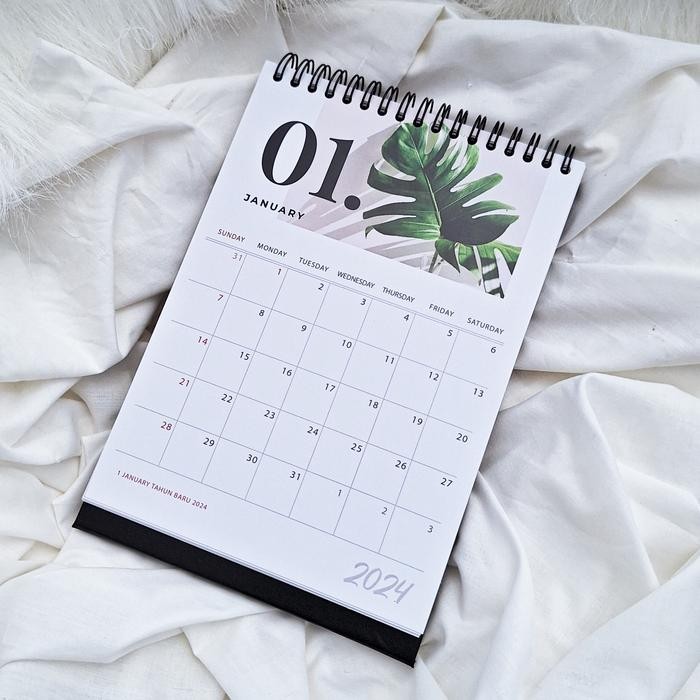 

OJ Kalender Meja Minimalis 01 Premium Aesthetic Desk Calendar Spiral
