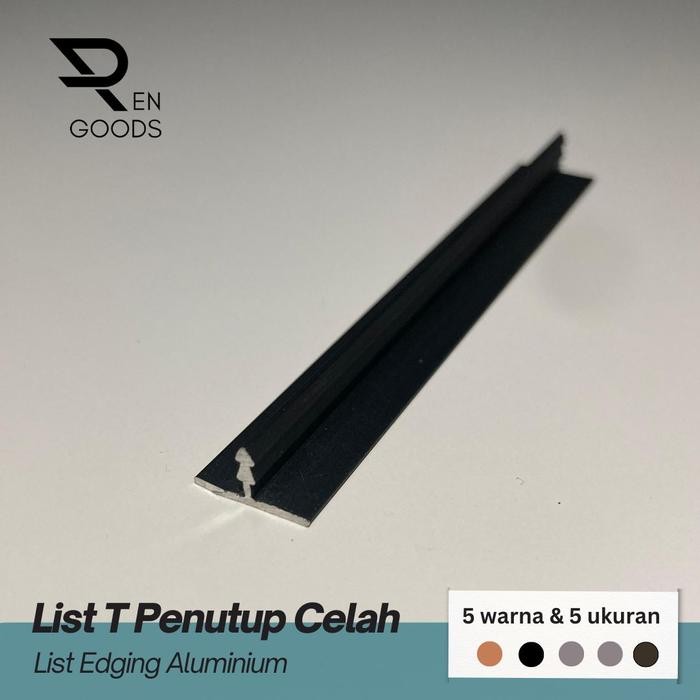 New List Lis T Penutup Celah Frame Edging Alumunium Variasi 20 15 12 8 mm