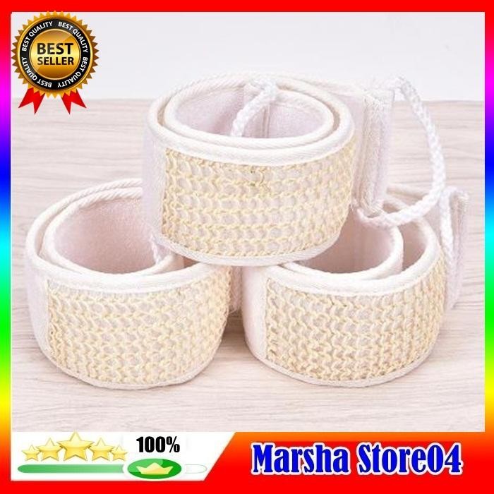 Spons Mandi Penggosok Punggung Bahan Kain Terry + Rami