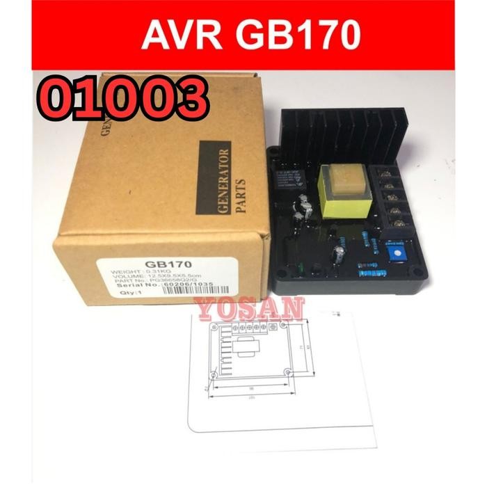 Ready AVR GB170 GB 170 Genset 3 Phase Generator Dinamo Brostel Arang