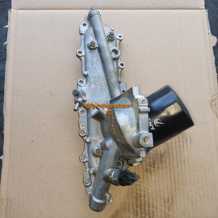 dudukan filter oli cooler mesin toyota kijang innova hilux fortuner hiace diesel original copotan