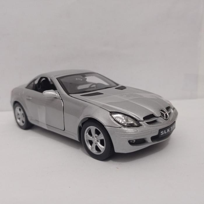 Pilihan- Diecast Mercedes-Benz Slk350 Welly 1:24 Miniatur Mobil Mainan Koleksi
