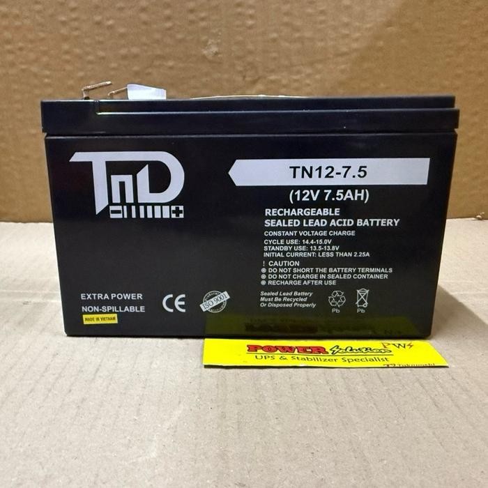 Paling Murah Baterai Ups Battery Tnd 12V 7,2Ah / Aki Kering Tnd Tn12-7.2 ( Tnd 12V 7,2Ah ) Terlariss