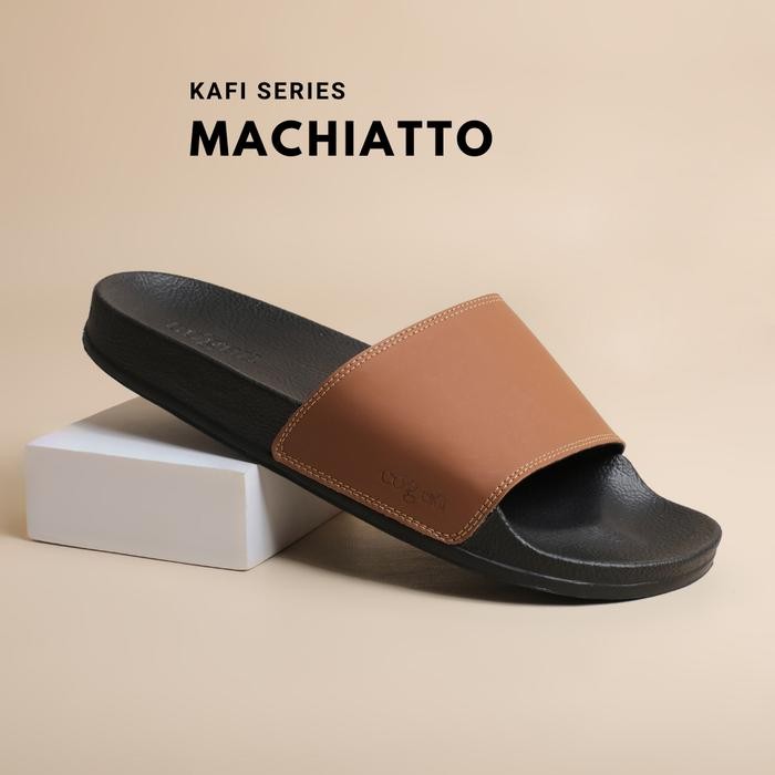 Brodo - Sendal Pria Slip On Rubber Sendal Slide Cowo Kafi Series - Machiatto