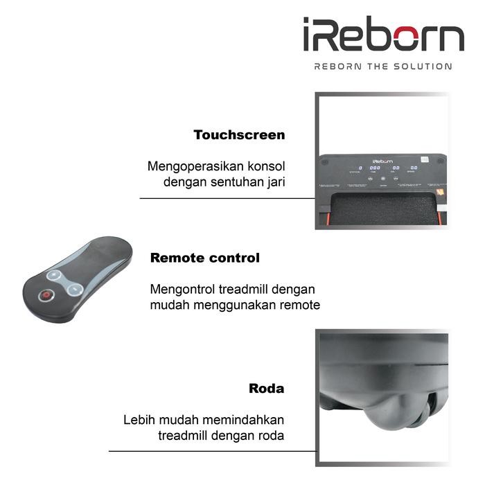 Alat Fitness Treadmill Elektrik IReborn Siena