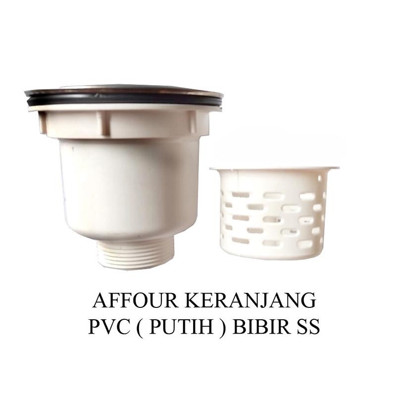 Afur Pvc BESAR Avur Sink Wastafel Cuci Piring / Affour Plastik PVC / Saringan Bak Cuci Piring - JKM